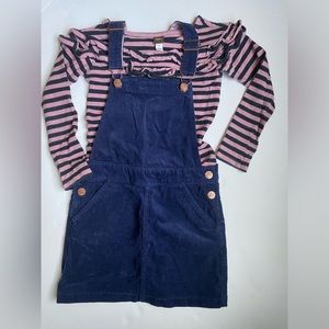 Corduroy Jumper & Ruffled shirt